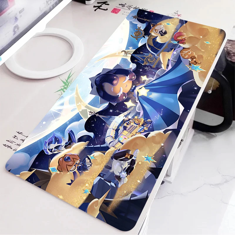 Alfombrilla de ratón grande C-Cookie Run Kingdom, alfombrilla de escritorio de Anime, accesorios para PC, alfombrilla de ratón para juegos de ordenador, alfombrilla de ratón suave Kawaii