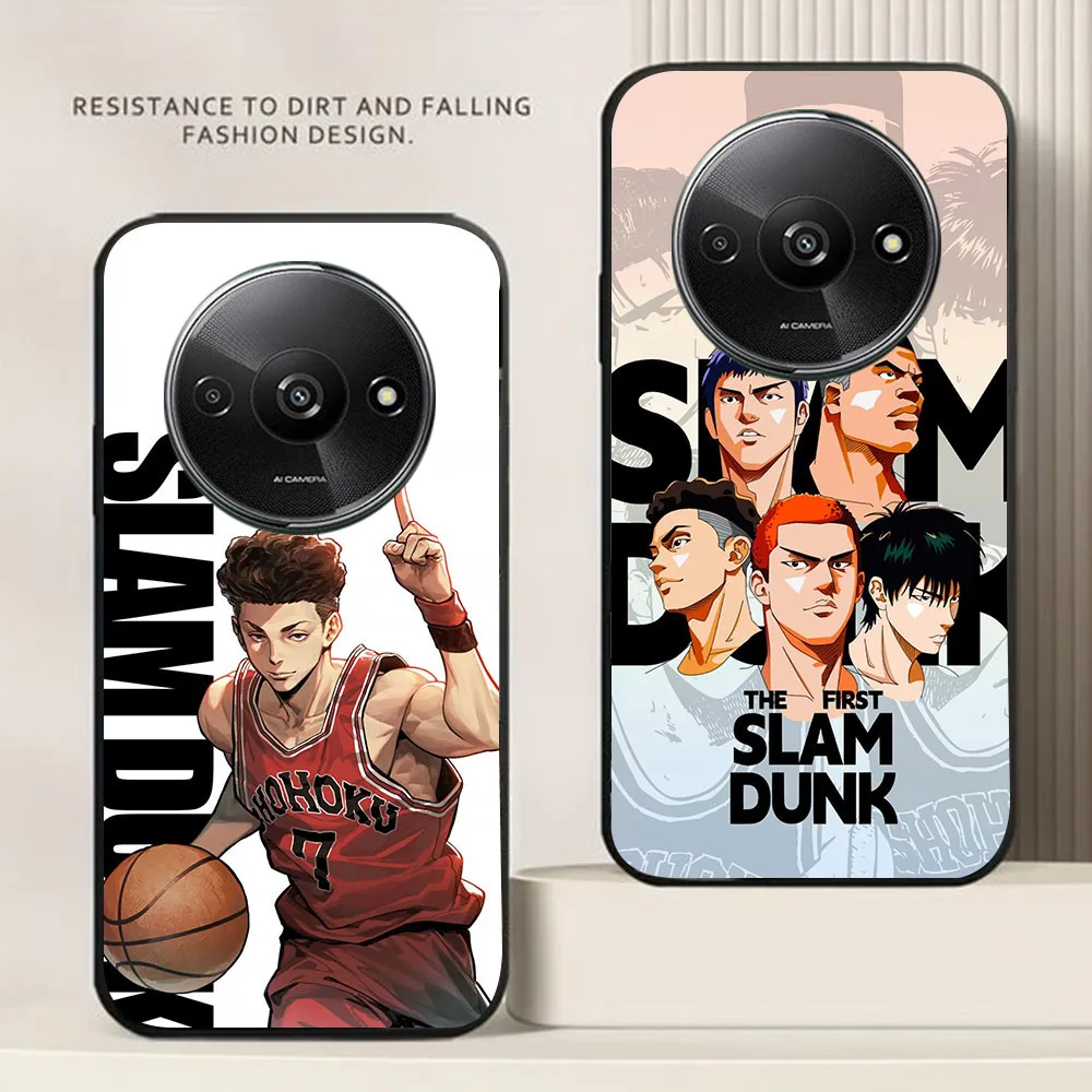 BD-53 Slams D-Dunks funda negra para Xiaomi Redmi Note 14 14C 14R A4 A3 A3X POCO F2 X3 C75 NFC Pro Plus - imagen 4