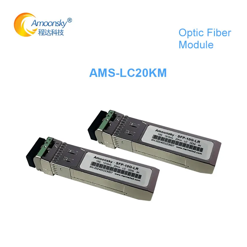 Amoonsky módulo de fibra SFP de 10G, transceptor óptico de un solo módulo, doble, 10 Gb/s, Compatible con procesador Novastar