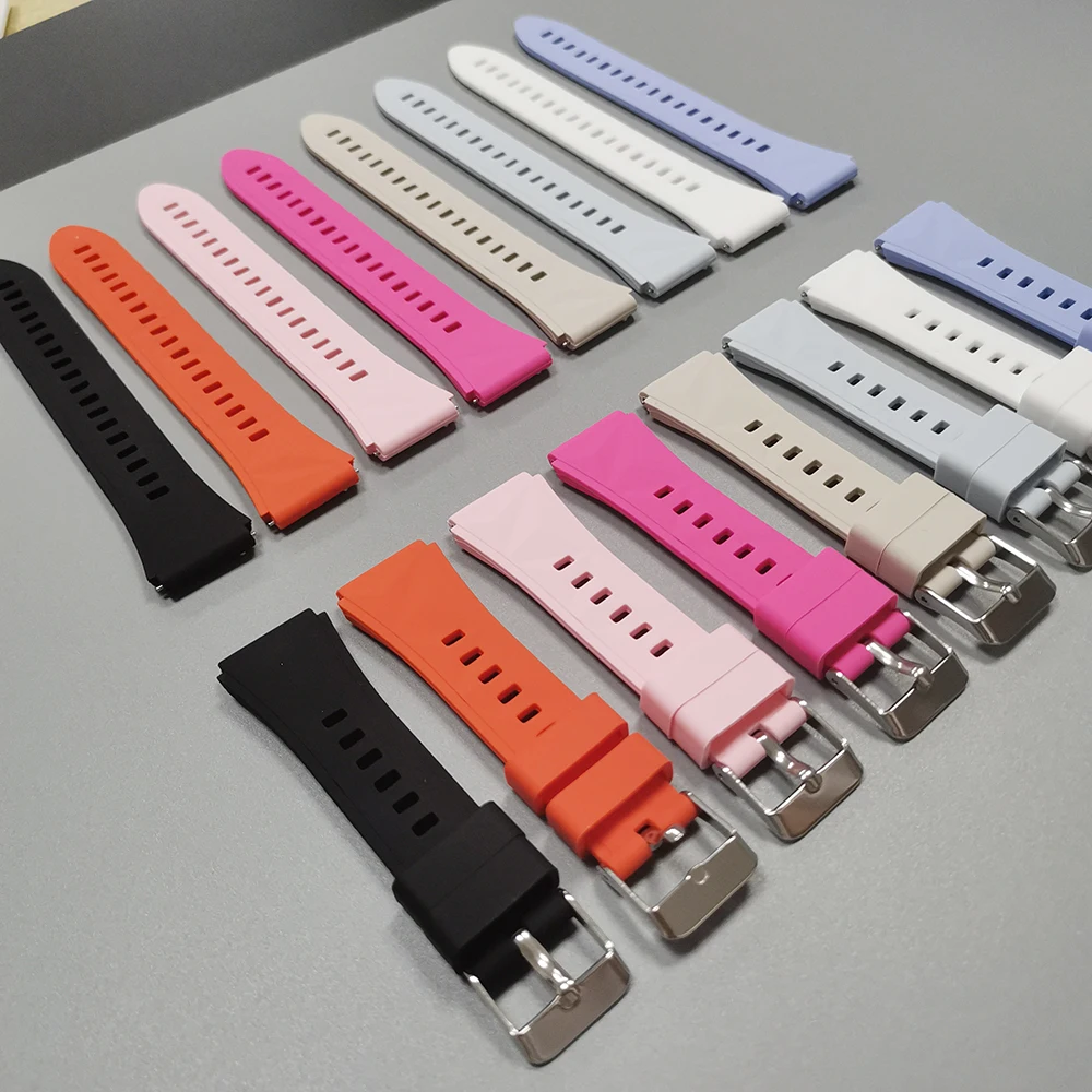 Correa de muñeca de silicona para mujer de 18mm para Huawei Watch GT4 GT 5 Pro, banda de 41mm y 42mm para reloj inteligente Garmin Forerunner 265S 255S - imagen 5