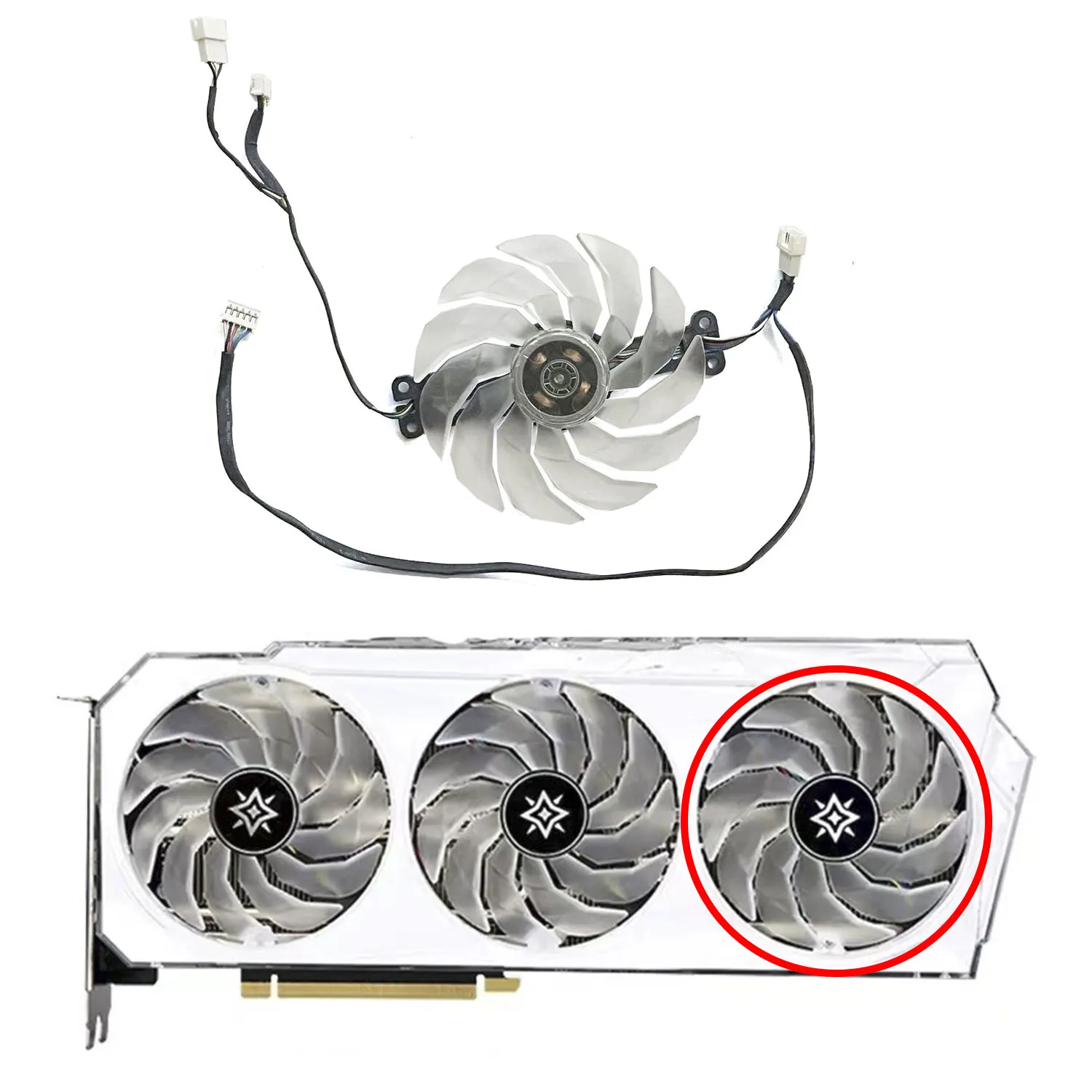 3FAN TH9215S2H-PDB02 89MM RTX3090 ventilador GPU adecuado para GALAXY RTX3090 3080Ti 3080 3070Ti 3070 3060Ti 3060 BOOMSTAR tarjeta gráfica - imagen 4