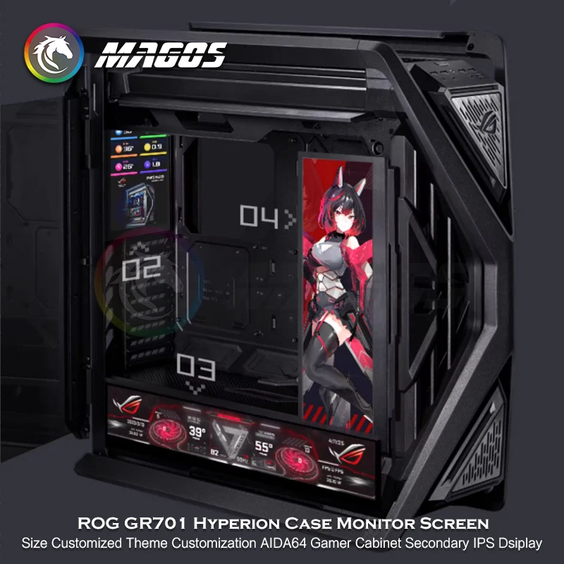 ROG GR701 Hyperion – Caja Monitor Gaming con Panel IPS Secundario - imagen 4