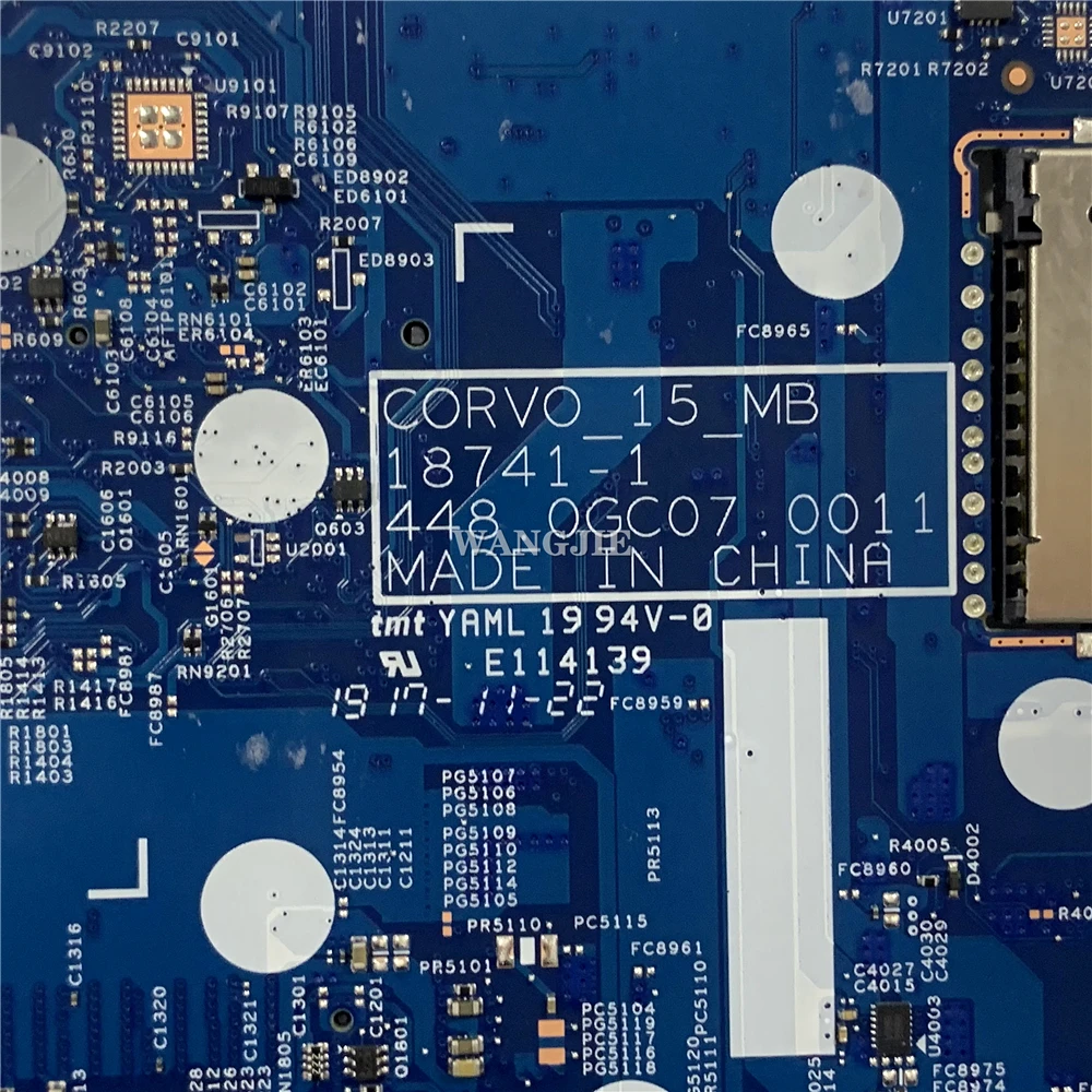 18741-1 448.0GC02.0011 para la placa base del ordenador portátil HP X360 15-DQ L50971-601 L53072-601 L50973-601 I3 I5 I7 CPU 100% completamente probado - imagen 5