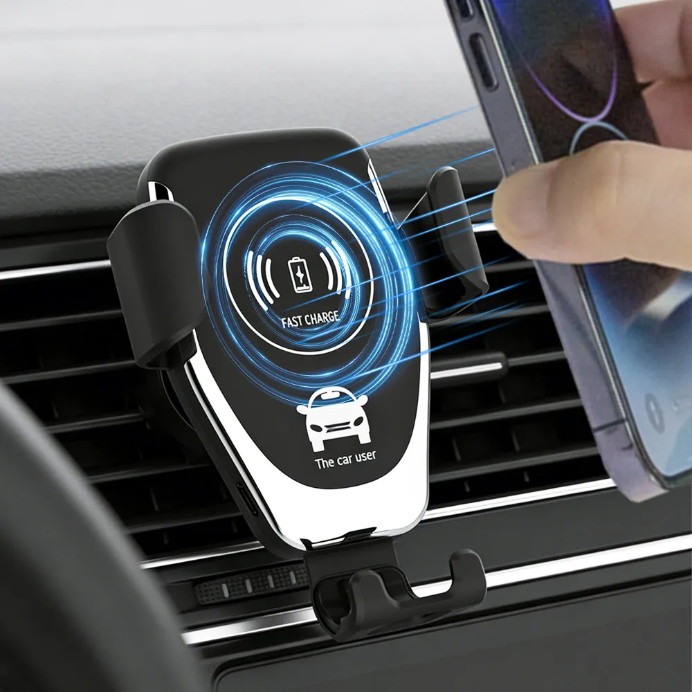 Clip de soporte para teléfono con ventilación de aire por gravedad para coche 360 °   Soporte de rotación para teléfono móvil para iPhone 17 Samsung Xiaomi soporte de estación de carga rápida