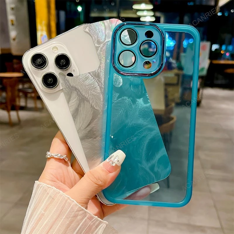 Funda suave de silicona con diseño de plumas de lujo para Samsung Galaxy A73 5G A72 4G A53 A52 A33 A32 A23 A13 Cover A 73 72 53 52 33 32 23 - imagen 4