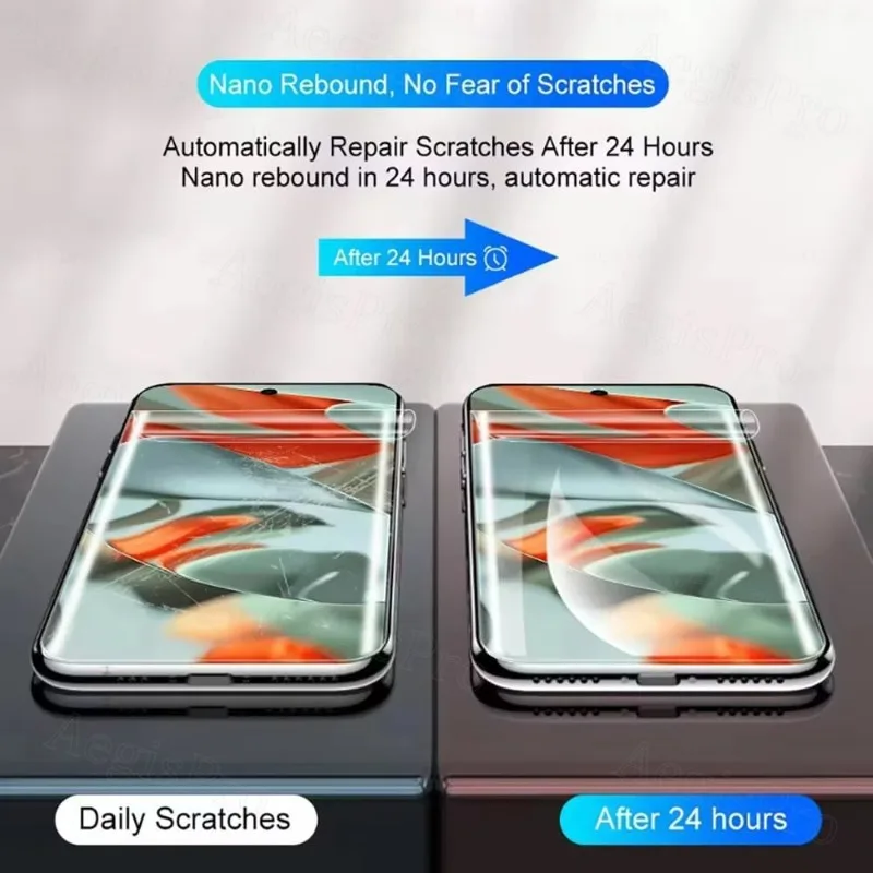 Película protectora de hidrogel Ultra transparente 5p para OPPO Reno 14 Pro/13/Reno12 Pro/11Pro/10Pro Series película suave antiarañazos sensación suave - imagen 4