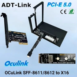 Estación acoplamiento OCuLink a PCI Express con alimentación ATX