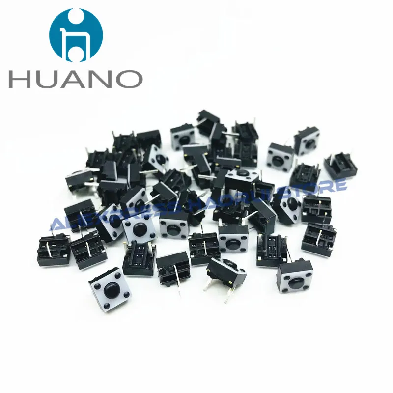 10 ~ 100 Uds HUANO Micro interruptor silencioso 6*6*4,3mm interruptor silencioso inalámbrico/con cable botón del ratón microinterruptor 6X6X4,3 interruptores silenciosos - imagen 2