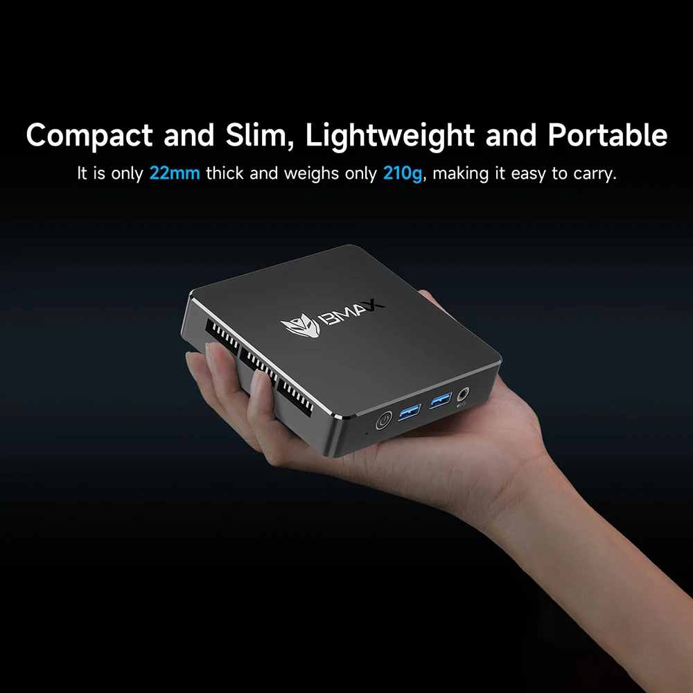 BMAX Mini PC nuevo B4 Mini Intel 12. a generación Alder Lake N95 DDR5 12GB RAM 256GB SSD Windows 11 PC soporte Linux 4K 60HZ HDMI 2,1 WIFI 5 Bluetooth 4,2 - imagen 5