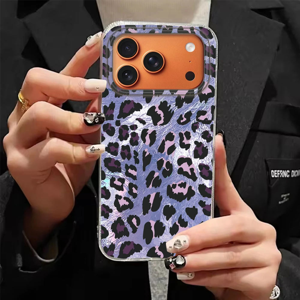 Funda de teléfono INS de moda de leopardo rosa coreano para iphone 17 Air 16 15 14 13 11 12 Pro Max 7 8 Plus X XS XR SE 2022 2020 16e - imagen 5