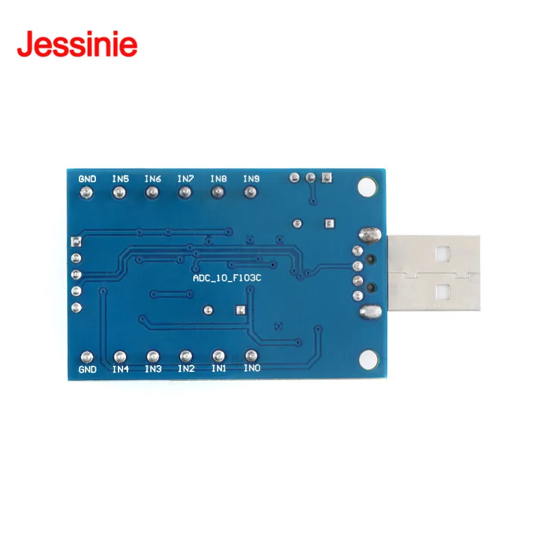 STM32F103C8T6 Interfaz USB 10 canales 12 bits AD Adquisición de datos de muestreo Módulo ADC de comunicación UART STM32 - imagen 5