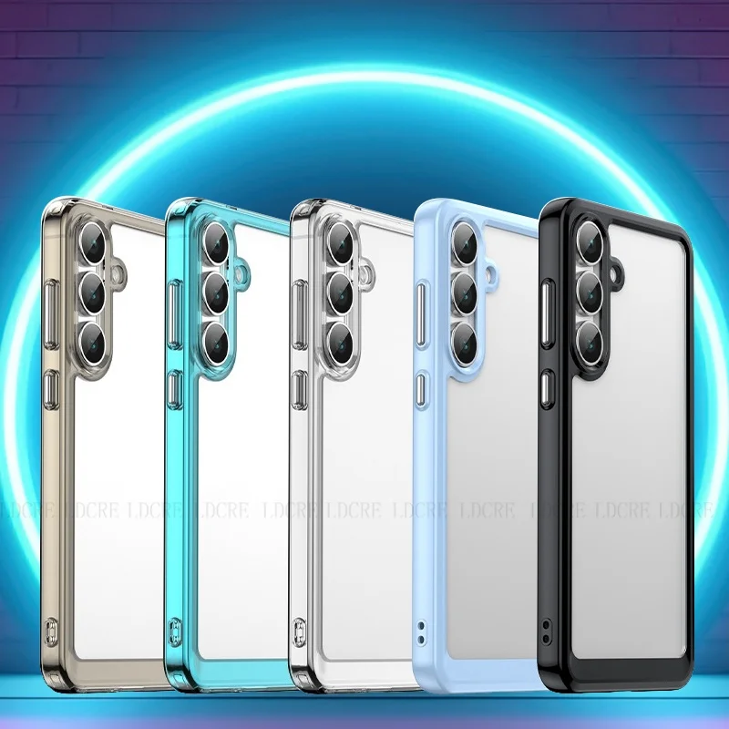 Para Samsung S25 FE funda Samsung Galaxy S25 FE Capas a prueba de golpes parachoques de teléfono marco de Color transparente transparente Samsung S25 FE - imagen 3