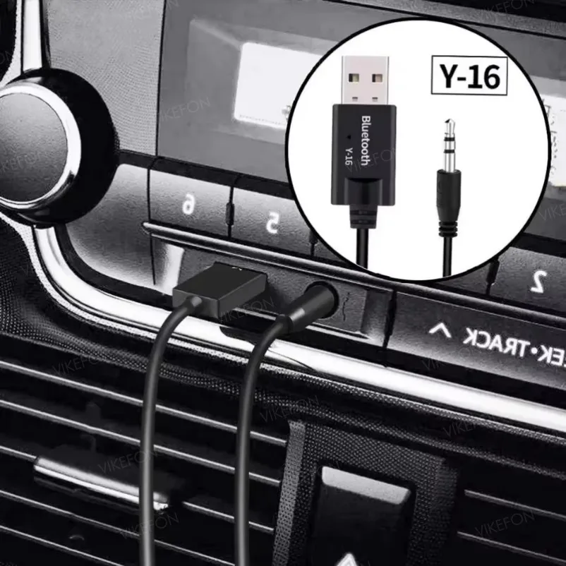 Adaptador de Audio inalámbrico Bluetooth 5,0, receptor, Kit para coche, 3,5 MM, 3,5 Jack, AUX, música estéreo automática, Dongle USB para amplificador de altavoz de coche - imagen 5