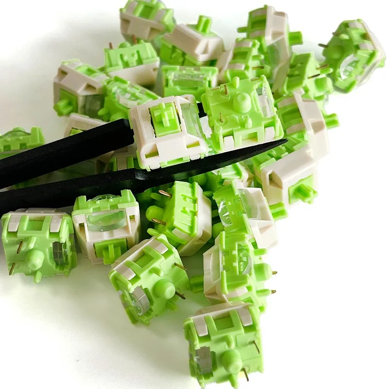 Interruptor RK Biluochun de 5 pines HIFI lineal PGB 42gf para teclado mecánico personalizado, interruptores para juegos, accesorios, lubricación de fábrica - imagen 4