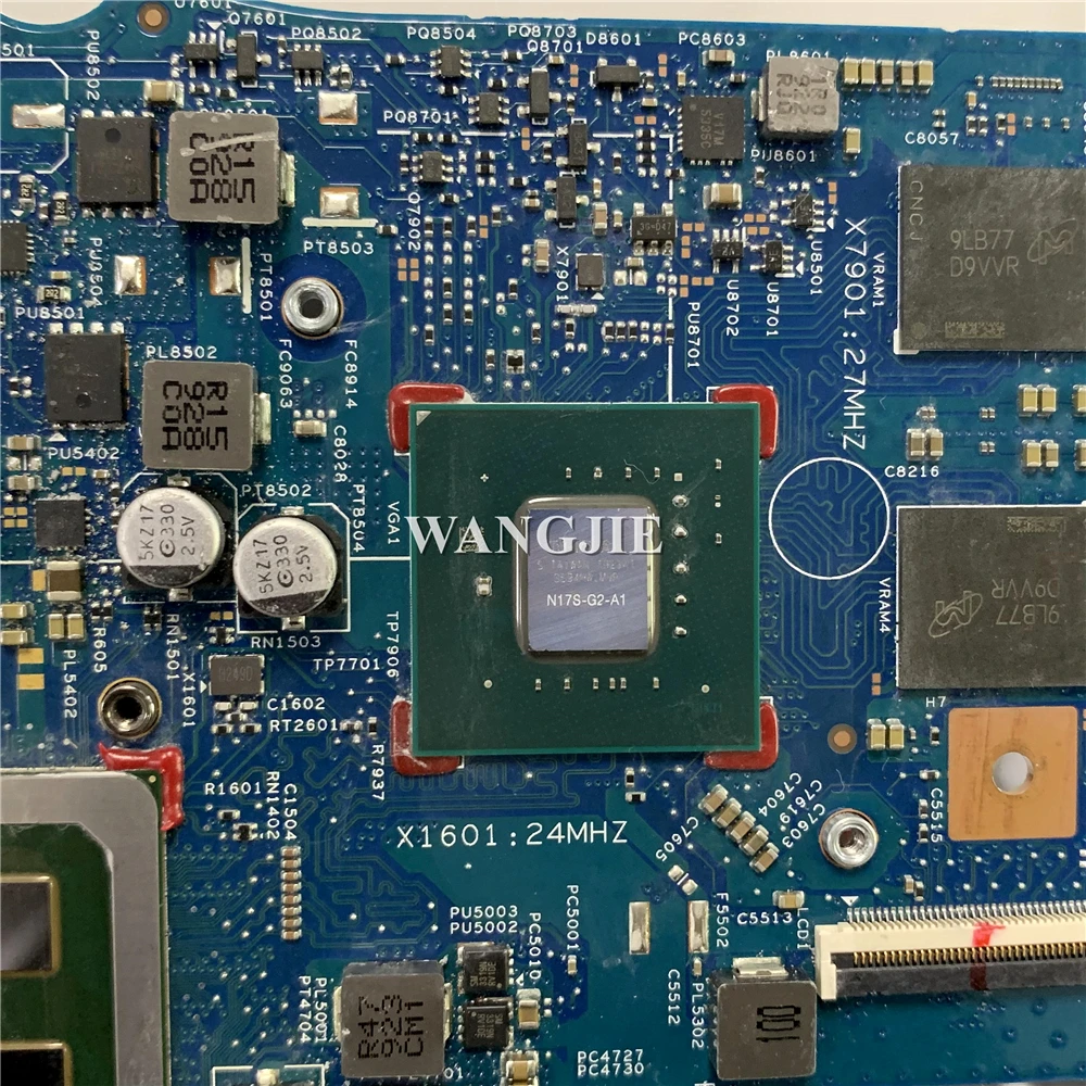 Para HP Envy 17-CE placa base de computadora portátil i7-10510U CPU Nvidia MX250 2GB GPU L71620-601 18739-1 100% en funcionamiento - imagen 5