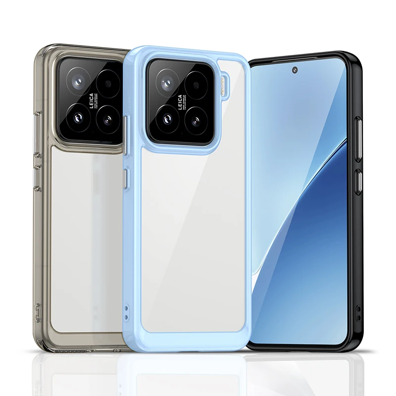 Para Xiaomi 15 funda de lujo de silicona TPU transparente Protector a prueba de golpes funda de teléfono Xiaomi 15 Pro funda Xiaomi 15 - imagen 3