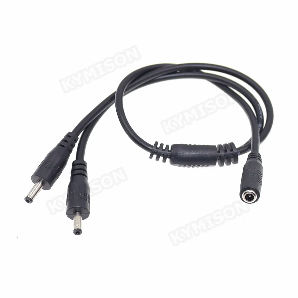 Cable de extensión adaptador macho a hembra tipo Y de 3,5x1,35mm, 1 hembra a 2/4 macho, divisor de Cable de alimentación de CC - imagen 4
