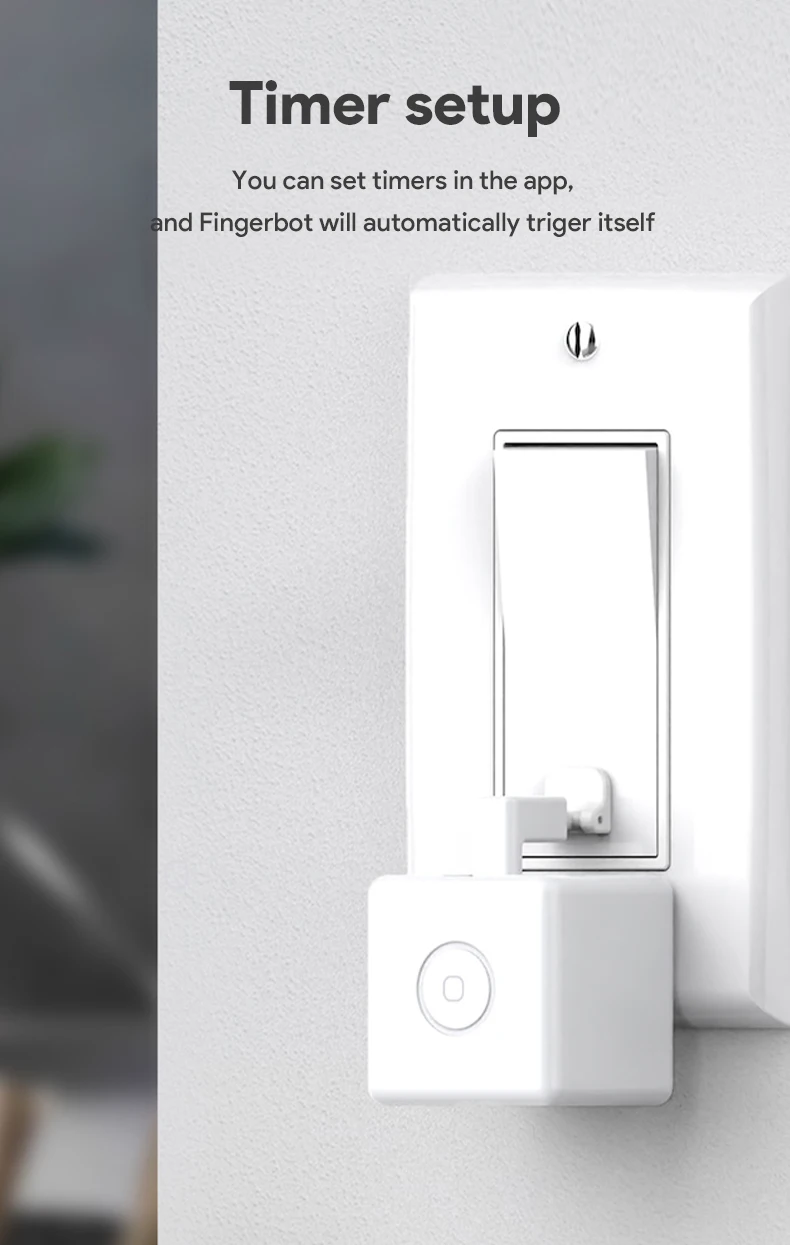 Una configuración de temporizador blanco con un espejo en el frente