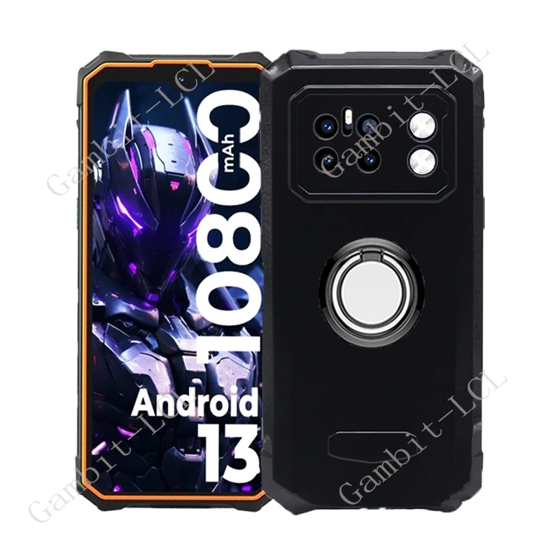 Para HOTWAV Cyber 13 Pro Cyber13 HOTWAVCyber13 6,6 "soporte de anillo trasero funda de teléfono de silicona suave TPU Original a prueba de golpes - imagen 3