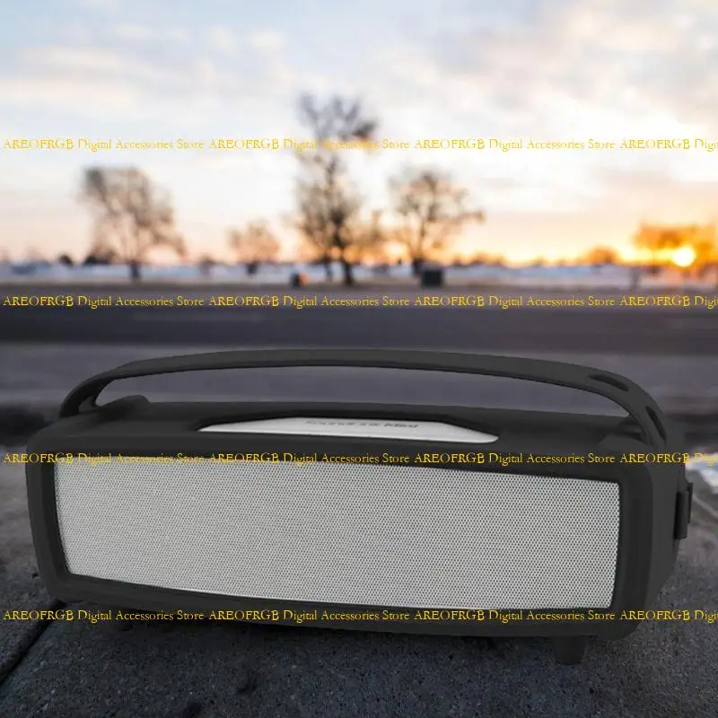 E21E altavoces portátiles Caja transporte silicona con y correa hombro cómodos para altavoces