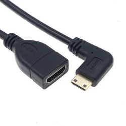 Adaptador HDMI Mini Macho a Hembra 90° 1080p – Extensión Ángulo Recto