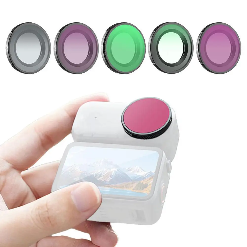 Sunnylife para DJI Osmo Nano filtro MCUV/ND8/ND16/CPL/1/4 accesorios de Cámara de Acción suave negro filtros de lente protectores impermeables