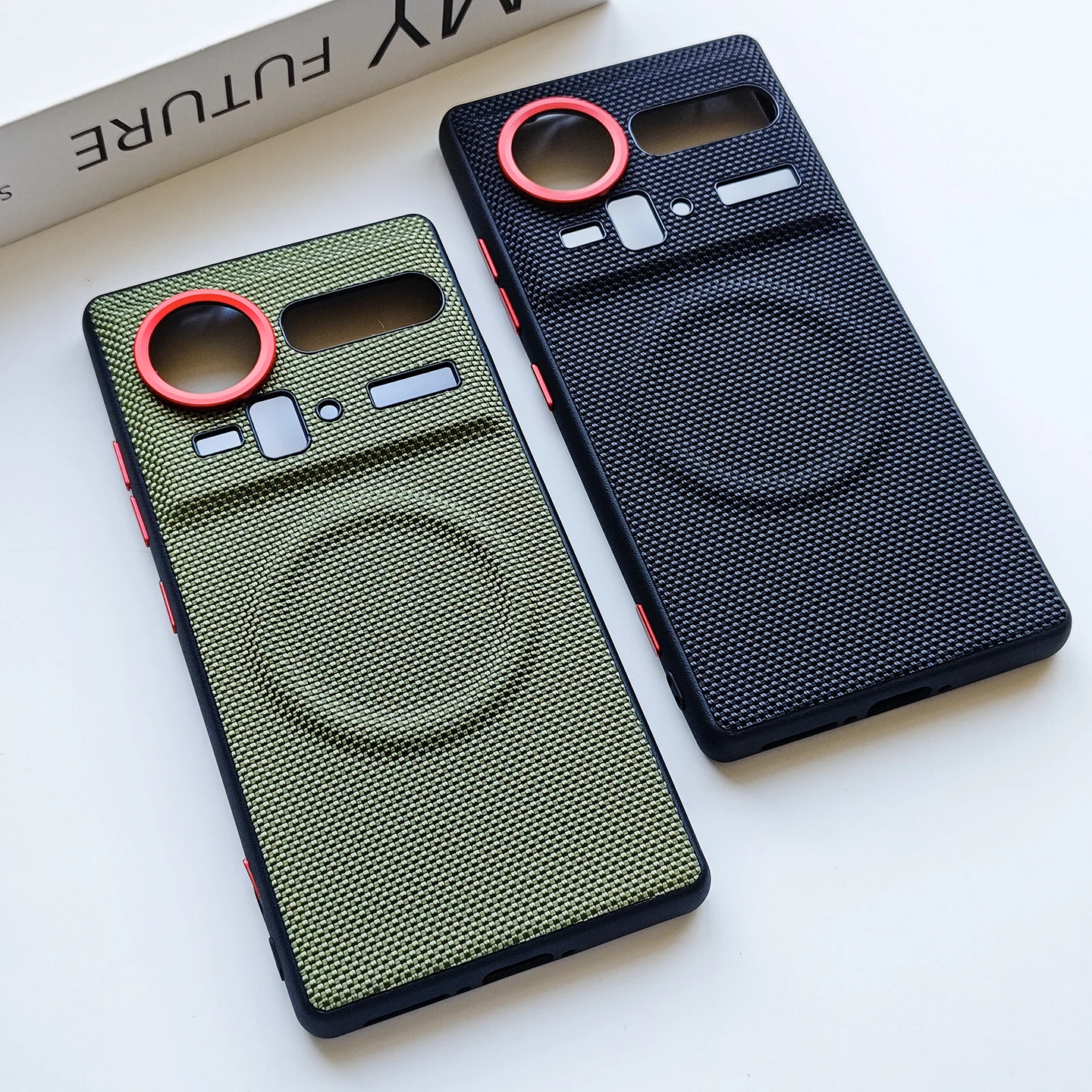 Funda para Nubia Z80 Ultra Nylon Kona cuero Hardware magnético cubierta de protección de llave para Nubia Z80 Ultra parachoques a prueba de golpes - imagen 3