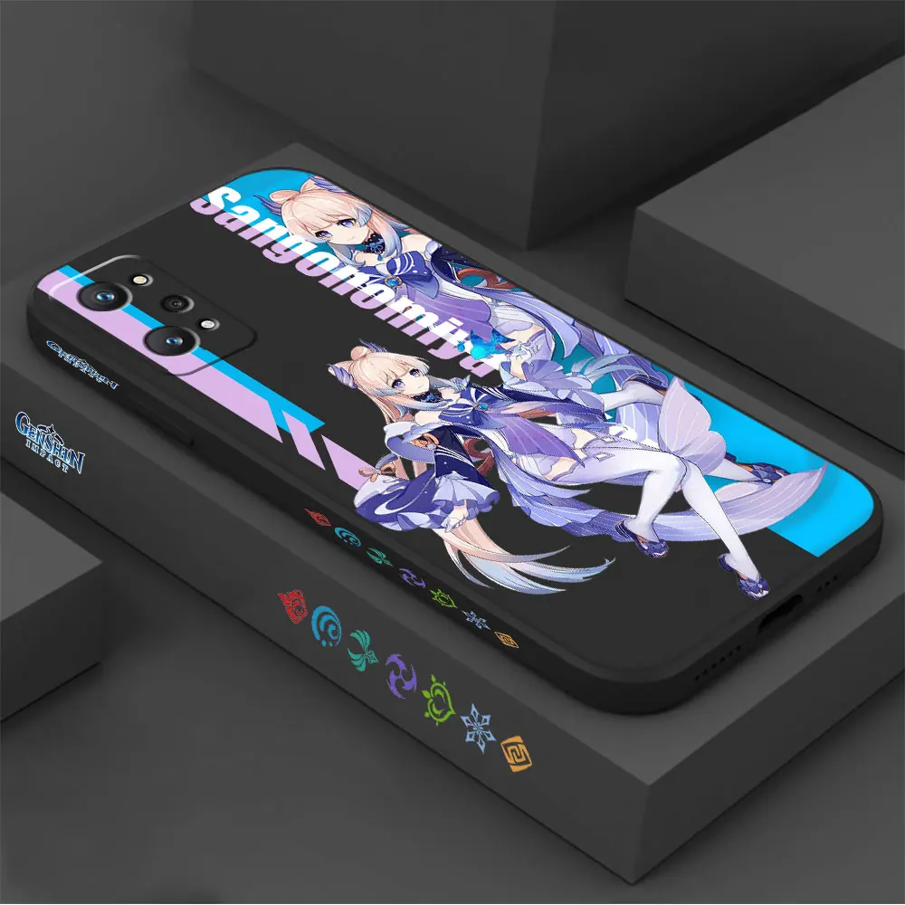 Genshin Impact Ganyu Sangonomiya Kokomi funda para Realme GT Neo 2 3 5 2T C21 C21Y C15 10 8 8I 7 7I 6 5 V25 V15 V13 Pro Plus - imagen 2
