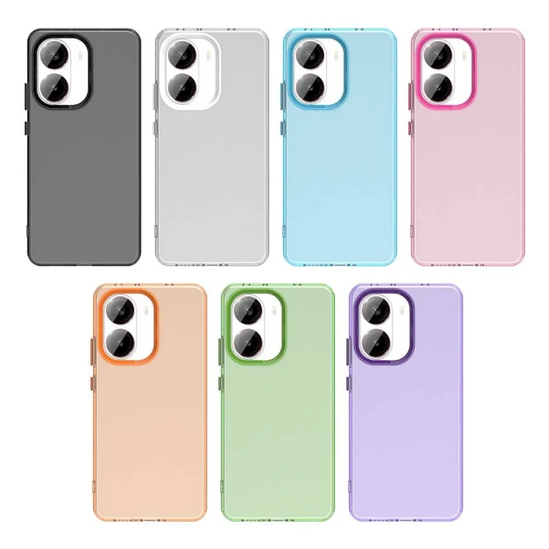 Para Poco X7 Pro funda Xiaomi Poco X7 Pro Capas mate esmerilado translúcido a prueba de golpes parachoques cubierta dura Fundas Poco X7 Pro - imagen 2