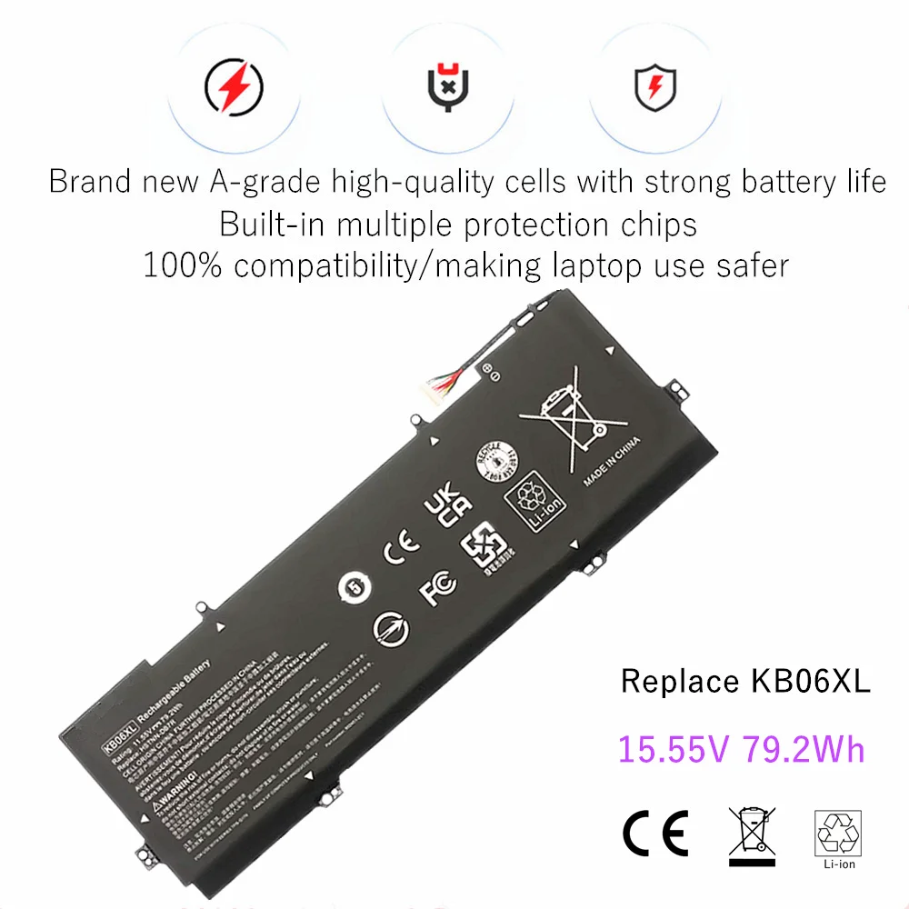 Batería de ordenador portátil KB06XL para HP Spectre X360 15-B Series 15T-BL100 15T-BL101NG HSTNN-DB7R TPN-Q179 902401 -2C1 902499 -855 - imagen 2