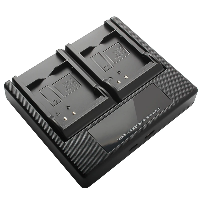 Cargador de batería Dual USB DMW-BCE10 para Panasonic, CGA-S008, DE-A40A, Lumix, DE-A39B, FS20, FX30, FX33, FX35, FX36, FX37, FX55, FX500 - imagen 2