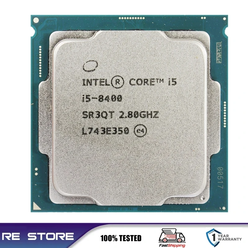 Procesador Intel Core i5 8400 Cpu 2,8 GHz LGA 1151 de seis núcleos y seis hilos