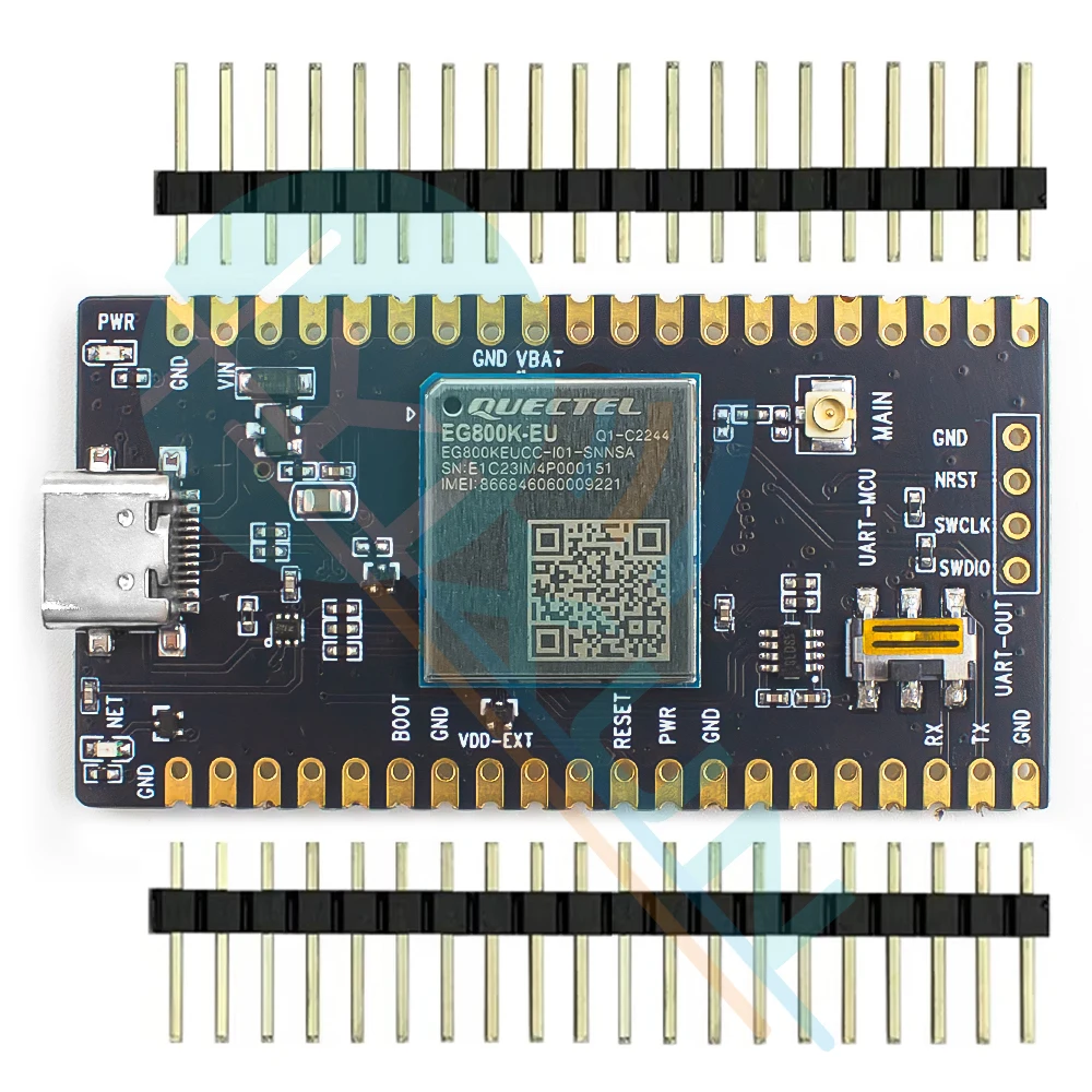 QUECTEL STM32 y EG800K 40PIN DIP PCBA EG800K-EU EG800K-LA LTE Cat1 bis Módulo Placa central - imagen 5