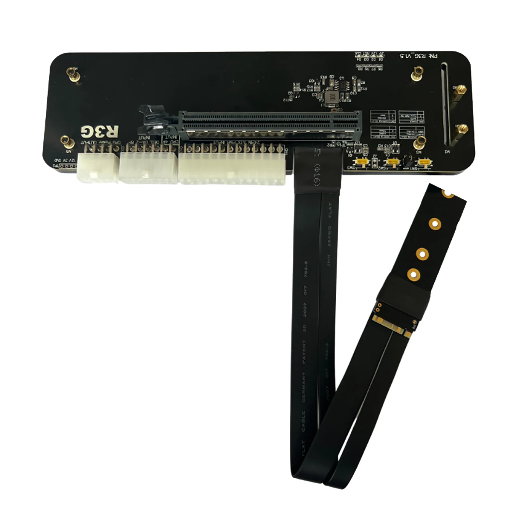 Soporte Tarjeta Gráfica Externa Ordenador Portátil Cable Elevador ITX STX NUC VEGA64 GTX1080ti R43SG Clave M NVMe PCIe3.0 x4 - Vista principal del producto