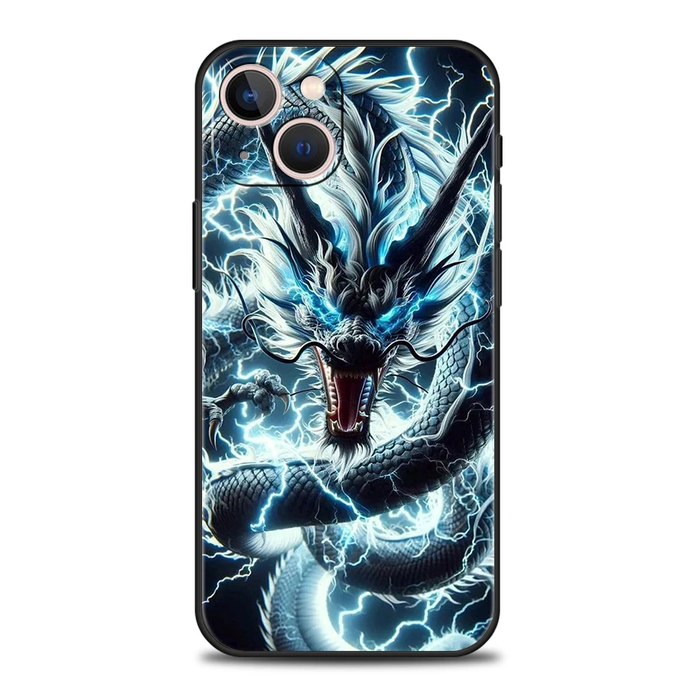 Funda de teléfono suave de TPU de lujo para iPhone 17 Air 16E 16 11 15 14 Pro MAX 12 13 7 8 Plus X XR XS SE 2022 funda serie dragón de dibujos animados - imagen 4