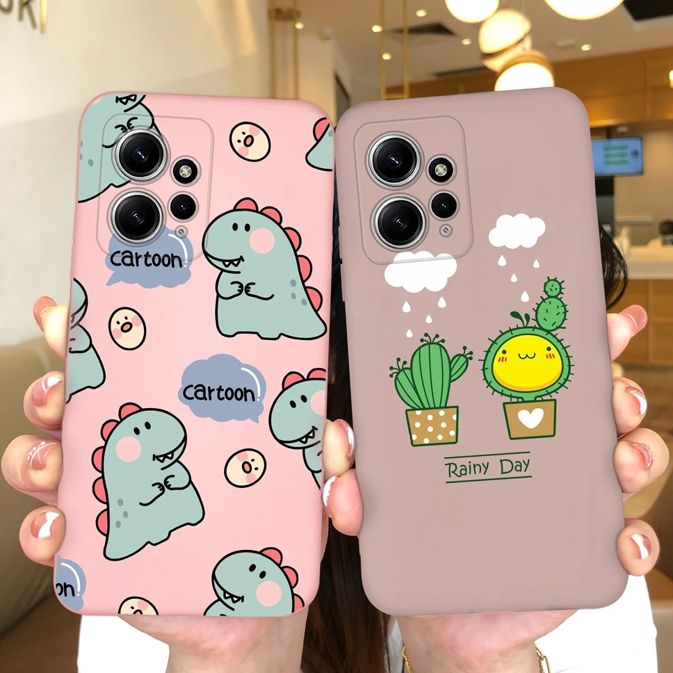 Funda de dibujos animados para Xiaomi Redmi Note 12 Pro Plus 4G 5G Funda de teléfono suave TPU Linda Funda mate Coque para Redmi Note12Pro + Funda Capa - imagen 2