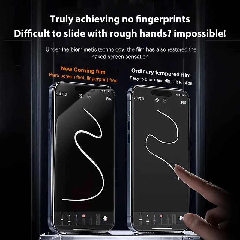 Funda completa de vidrio templado para For iPhone, Protector de pantalla de alta definición, accesorios de teléfono para For Apple iPhone 16, 15, 14, 13, 12, 11 Pro Max Plus Mini, 1-3 piezas - imagen 5