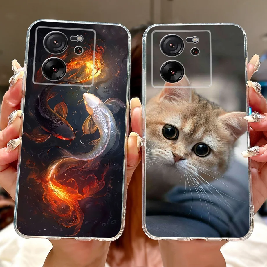 Para Xiaomi 13T Pro funda de lujo de moda pintada funda de teléfono de silicona suave para Xiaomi MI 13T Pro 13TPro MI13T 5G Fundas Coque - imagen 5