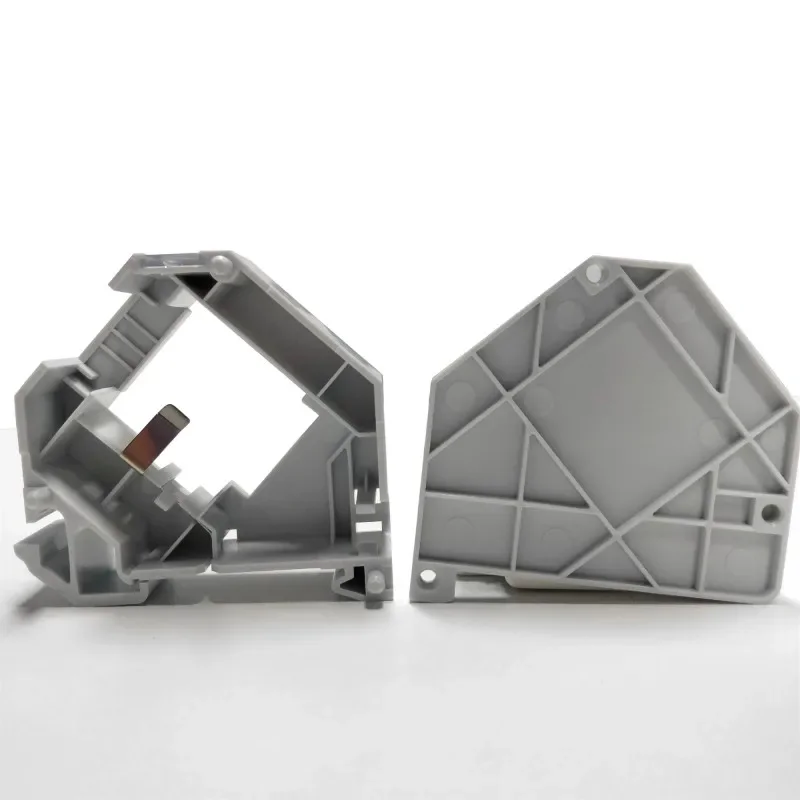 Carcasa de montaje en carril Din, soporte de conector Keystone RJ45 para módulo, campo de etiquetado, resorte de tierra, caja de ordenador portátil IP20 a prueba de polvo - imagen 3