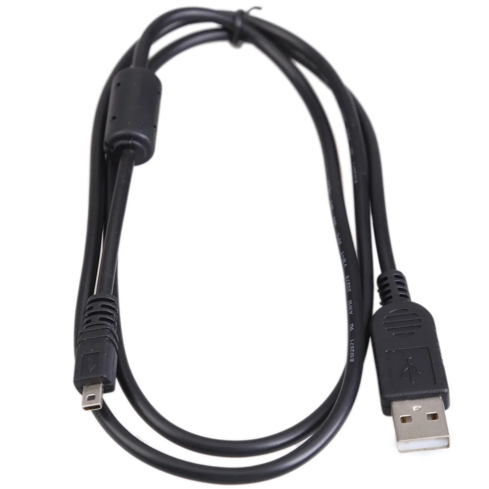Cable de datos USB a PC de 1m, piezas de cámara, Cable de datos USB a PC de 8 pines, accesorios para Nikon Olympus Pentax Sony Panasonic Sanyo