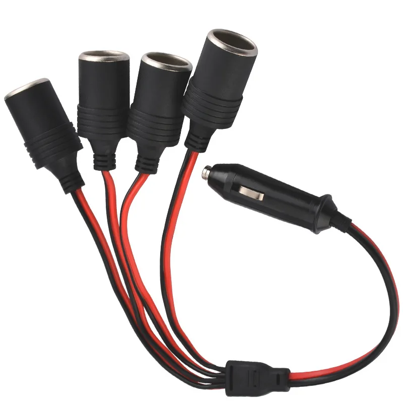 Divisor de encendedor de cigarrillos de coche, adaptador de corriente de enchufe hembra de 1 a 4, conector de 4 vías, accesorios para coche de 12V y 24V - imagen 5