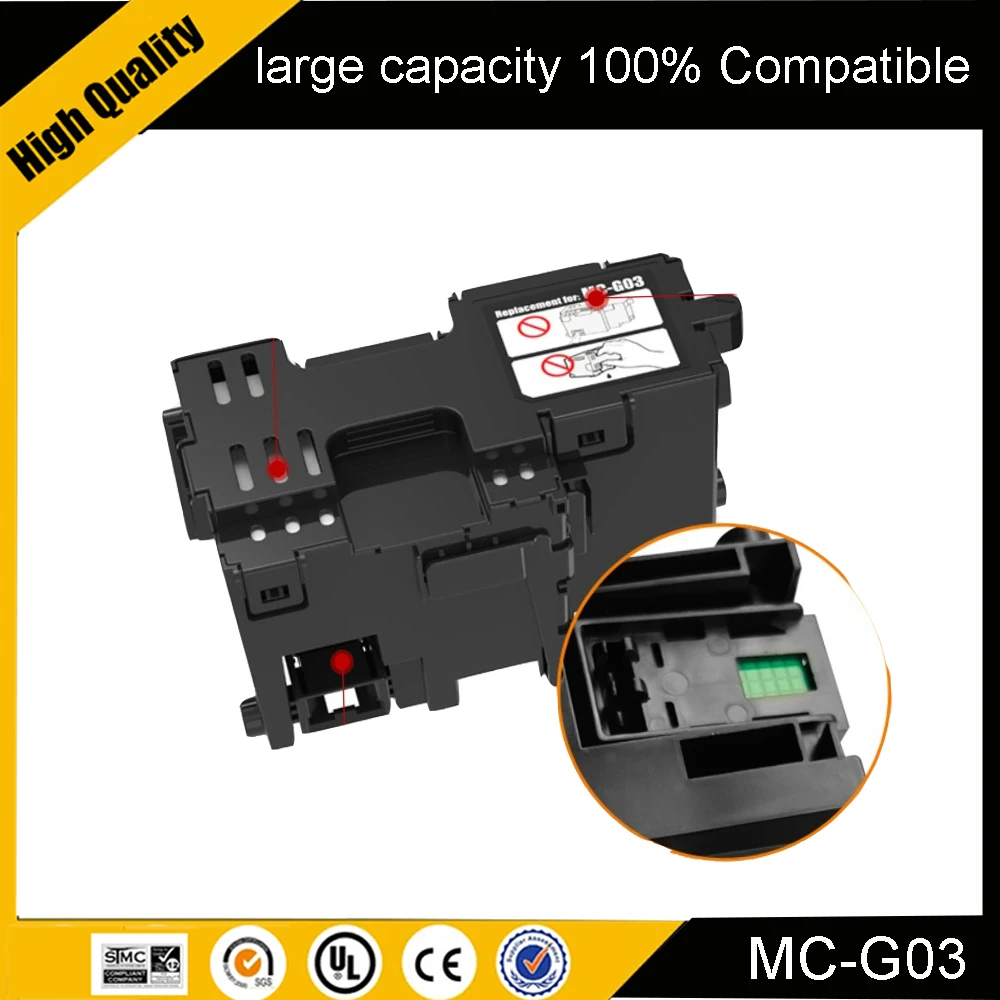 Cartucho de mantenimiento MC-G03 G03 para impresora Canon GX3050 GX3060 GX3070 GX3080 GX3090 GX3091 GX3092 GX3010 GX3020 GX3040