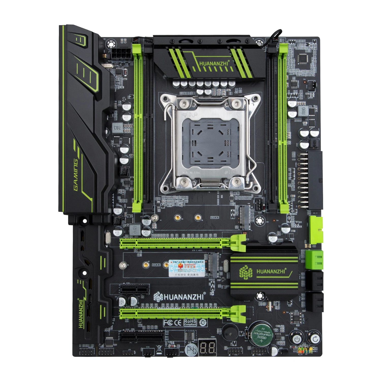 HUANANZHI-placa base X79 GREEN LGA 2011 XEON X79 con Intel E5 1650, puede usar el kit combinado de memoria DDR3, NVME, SATA, USB - imagen 3