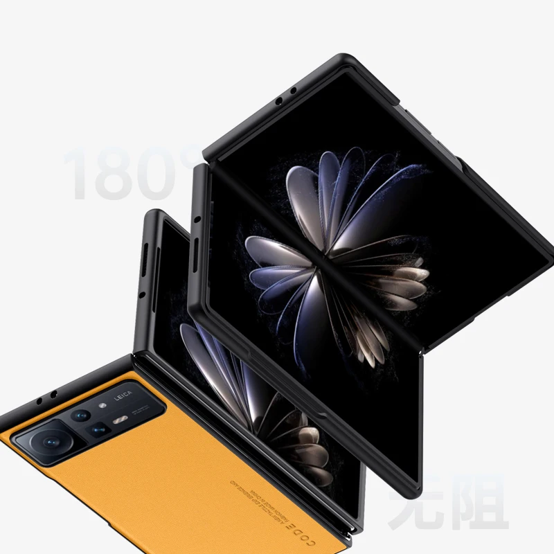 Funda de cuero de lujo para Xiaomi Mix Fold 2, armadura de fibra de carbono a prueba de golpes, bordes suaves, cubierta de teléfono para Xiaomi MixFold MixFold2 - imagen 5