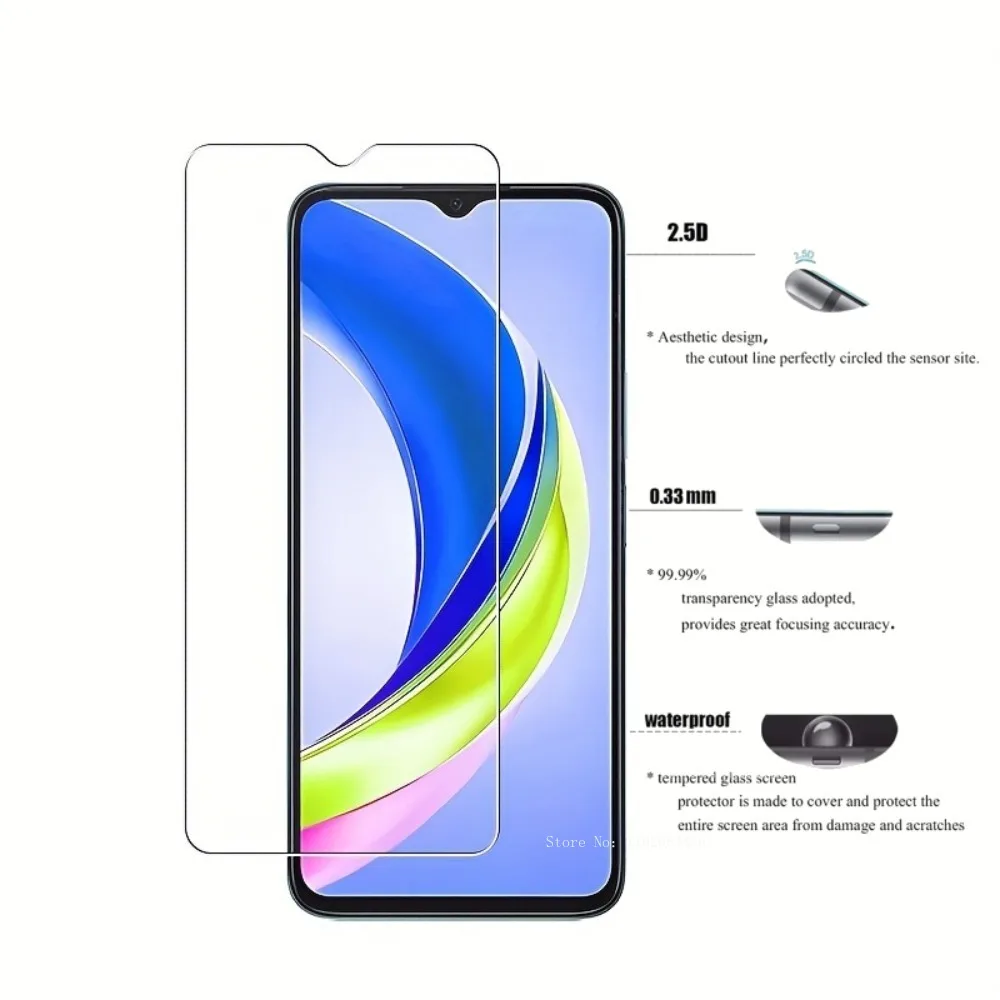 3 uds protectores de pantalla de vidrio templado para Honor X8 5G X8A X8B X8C película de vidrio transparente para protección para Honor X9 5G X9 Smart - imagen 2