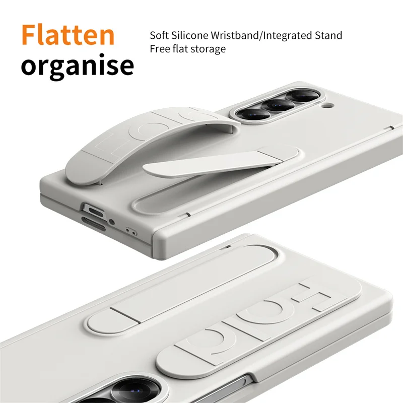 Funda de teléfono con bisagra y soporte para pulsera, funda protectora de pantalla para Samsung Galaxy Z Fold 7 6 5 4 3 con ranura para bolígrafo y S - imagen 4
