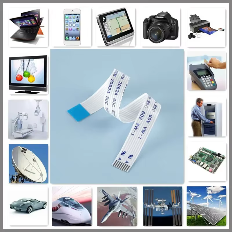 Cable plano flexible FPC/FFC Paso de 1,25 mm AWM 20624 80C 60 V VW-1 en varios recuentos de pines de 4P a 30P para el mercado de electrónica - imagen 5