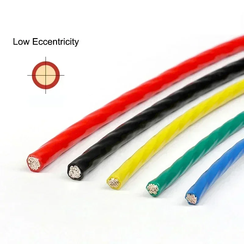 Cable electrónico Chapado en plata de PTFE de 1 ~ 100m, Cable de cobre de señal HiFi con aislamiento FEP de alta pureza OFC 30AWG ~ 10AWG DIY - imagen 5