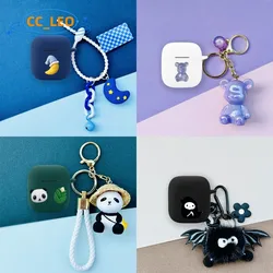 OPPO Enco Buds3 – Funda de Silicona Panda con Llavero