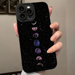 Preciso hueco Luna estrella planeta brillo Eclipse pintado funda para Xiaomi Redmi Note 14 13 12 Pro Plus 12S 11 10 14C 13C 12C